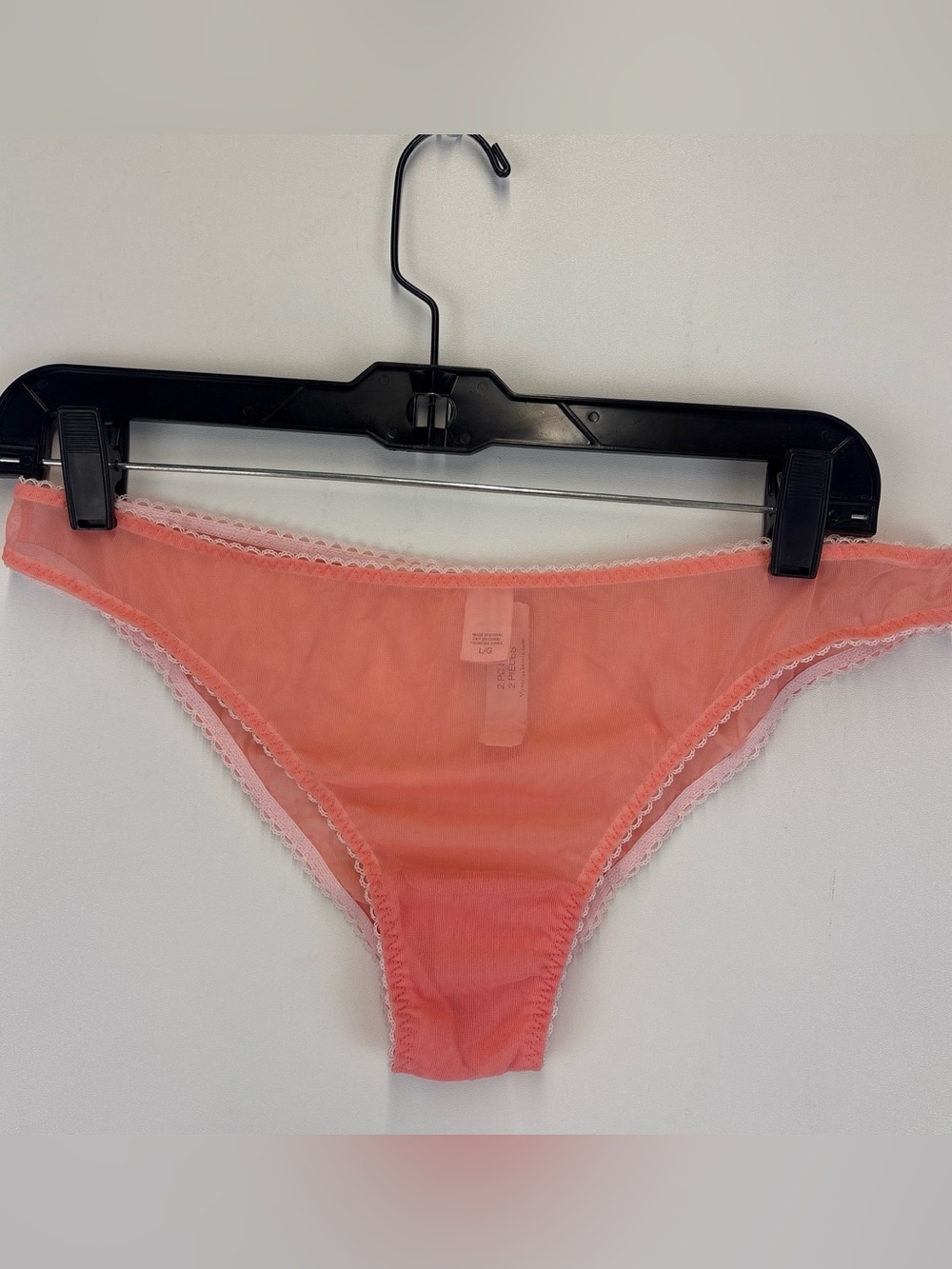 NWT Victorias Secret orange coral lace babydoll slip dress with matching panties - Picture 5 of 8